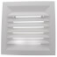 9" x 9" (Wall Opening Size) White Steel Louvered Ceiling Diffuser, Flat Margin (SRE1 Series)
