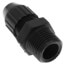 3/4" MNPT Black Nylon Liquid Tight Cord Straight Connector, .250" to .400" Cord Dia. Range