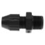 1/2" MNPT Black Nylon Liquid Tight Cord Straight Connector, .125" to .275" Cord Dia. Range
