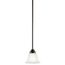 Wynberg 6" 1 Light Mini Pendant w/ Satin Etched Glass (Olde Bronze)