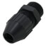 3/4" MNPT Black Nylon Liquid Tight Cord Straight Connector, .400" to .560" Cord Dia. Range