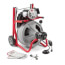 K-400 Drum Machine w/ Autofeed (115v), C-32 IW 3/8" x 75' Solid Core Cable, & T-260 Tool Set