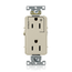 Decora Plus Duplex Receptacle, Heavy-Duty Industrial, Split-Circuit, 15A 125V 2P 3W (Ivory)