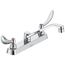 26C3 2 Handle 8" Cast Deck Mount Faucet (Chrome), 26C3134