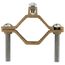 1-1/4"-2" Bronze Bare Ground Clamp, 10 Sol - 2 Str (Pack of 5)