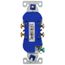 Residential Grade Duplex Receptacle, 15A, 2P, 3W, Side & Push, NEMA 5-15R - Ivory (125V)