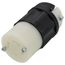 Industrial Grade Locking Connector, 30A, 3P, NEMA L14-30R - Black/White (125/250V)