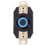 Industrial Grade Locking Receptacle, 30A, 3P, NEMA L15-30R - Black (250V)