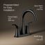 Simplice Two Handle Centerset Lav Faucet (Matte Black), K-27388-4-BL