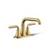 Centerset Bathroom Sink Faucet, 0.5 GPM (Vibrant Brushed Moderne Brass), K-27414-4N-2MB
