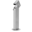 1-Gang 24" Stainless Steel Power Pedestal Kit, Surface Mount Hinged Top, Stainless