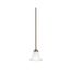 Dover 5.5" 1 Light Mini Pendant w/ Etched Seeded Glass (Brushed Nickel)