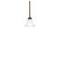 Dover 5.5" 1 Light Mini Pendant w/ Alabaster Swirl Glass (Tannery Bronze)