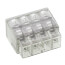 Compact Pushwire Splicing Connector, 20-12 Sol/18-12 Str - 8 Ports, Light Gray (Box of 40)