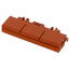 Mounting Carrier for 2773 Series 20-12 Sol/18-12 Str Pushwire Connectors (Orange)