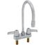 Commercial Teck Two Handle 4" Cast Deck Mount Service Sink Faucet, 27C4943