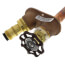 Model 27 8", 1/2" FPT x 3/4" MPT Inlet Dual Check Automatic Draining Wall Faucet w/ Metal Handle