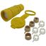 20A, 480V 3-Phase, NEMA L16-20R, 3P, 4W, Locking Connector, Grounding, Wetguard (Yellow)