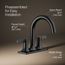 Venza Two Handle Centerset Lav Faucet (Matte Black), K-28124-4-BL