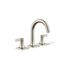Venza Two Handle Widespread Lav Faucet, 0.5 GPM (Brushed Nickel), K-28125-4N-BN