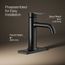 Venza Single Handle Centerset Lav Faucet, 0.5 GPM (Matte Black), K-28126-4N-BL