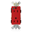 15A Decora Plus Duplex Receptacle/outlet, Self-grounding (Red)