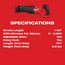 M18 Fuel Sawzall Reciprocating Saw (Bare Tool Only)