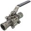 1" MegaPress 316 Stainless Steel 3-Piece Ball Valve w/ Carbon Steel Press Ends