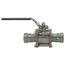 1" MegaPress 316 Stainless Steel 3-Piece Ball Valve w/ Carbon Steel Press Ends