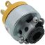 Commercial Armored Straight Blade Plug w/ Back Wire, 15A, 2P, 3W, NEMA 5-15P - Yellow (125V)