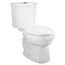H2Option 2-Piece Dual Flush 1.28 gpf/4.8 Lpf and 0.92 gpf/3.5 Lpf Standard Height Round Front Toilet, No Seat (White)