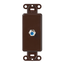 Decora Insert, F Connector (Brown)