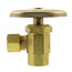 1/2" Sweat Inlet x 3/8" OD Compression Angle Stop, Lead Free (Rough Brass)
