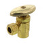 1/2" Sweat Inlet x 3/8" OD Compression Angle Stop, Lead Free (Rough Brass)