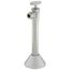 Angle Supply Valve 1/2" SWT X 3/8" OD Compr. w/ 5" Ext. & Bell Escutcheon, Lead Free (Chrome)