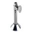 1/2" Sweat x 3/8" OD Comp. Multi Turn Straight Stop Valve w/ 5" Ext. & Escutcheon, Lead Free (Chrome)