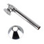 1/2" Sweat x 3/8" OD Comp. Multi Turn Straight Stop Valve w/ 5" Ext. & Escutcheon, Lead Free (Chrome)