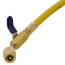 PLUS II 1/4" Yellow Charging Hose w/ Compact Ball Valve (36" Length)