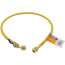 PLUS II 1/4" Yellow Charging Hose w/ Compact Ball Valve (36" Length)