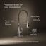 Bellera Semi-Professional 1-Handle Pull Out Kitchen Faucet (Stainless Steel), K-29106-VS
