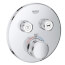 Dual Function Grohterm Smartcontrol Thermostatic Valve Trim (StarLight Chrome)