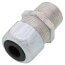 1/2" MNPT Steel Ranger Liquid Tight Cord Straight Connector, .125" to .375" Cord Dia. Range