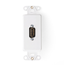 Decora Insert w/ HDMI Feedthrough Quickport, Connector, Single Gang (White)