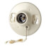 Medium Base Incandescent Lampholder, 6" Pigtail Leads - White