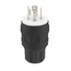 30A, 250V 3-Phase, NEMA L15-30P, 3P, 4W, Locking Plug, Grounding, Wetguard (Black)