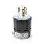 30A, 250V 3-Phase, NEMA L11-30P, 3P, 3W, Locking Plug, Non-Grounding (Black/White)