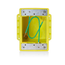 FD Box, Single-Gang, Corrosion-resistant, 3/4 " Threaded Conduit Openings (Yellow)