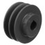 2 Groove Cast Iron Fixed Pitch Sheave w/ 3/4" Bore, 3.25" OD