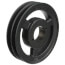 2 Groove Cast Iron Fixed Pitch Sheave w/ 1-3/8" Bore, 5.95" OD