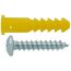 #10 Yellow Wing Conical Anchor Kit w/ Pan Head Combo Drive Screws